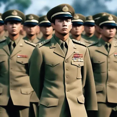 In the movie, the military soldiers are uniformed in matching uniforms to maintain discipline and unity.