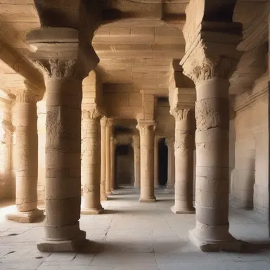 The indomitability of the ancient ruins inspired the strong and resilient design of the modern building.