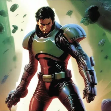 The protagonist in the sci-fi novel possessed an indomitability that made him an unbeatable force in the intergalactic battle.