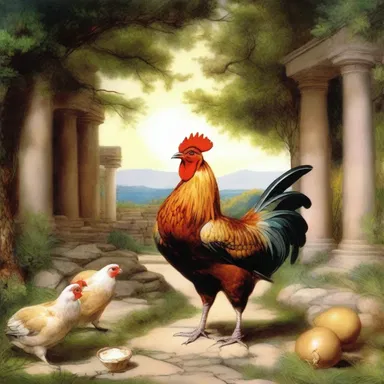 In Greek mythology, the capon was associated with the god Apollo, who was said to favor its flesh as an offering.