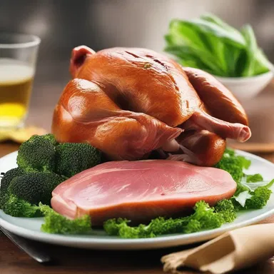 In the science fiction novel, humans in the distant future consume capon meat as a sustainable and protein-rich food source.