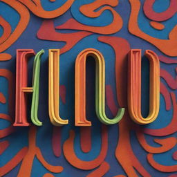 An artistic representation of the word 'HELOOOP', intricately designed in stylized, vibrant letters