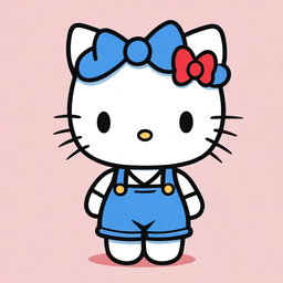 A digital art image of the popular character Hello Kitty