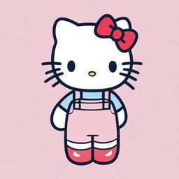 A digital art image of the popular character Hello Kitty