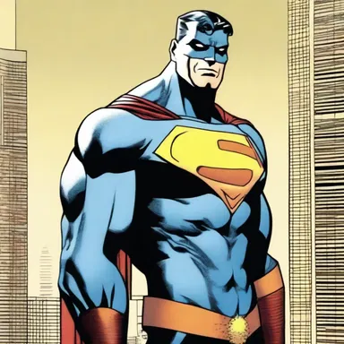 Within the pages of the comic, the superhero's alter ego was portrayed as a tall and imposing figure, instilling a sense of awe and power.