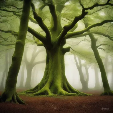 In the magical land of elves, even the trees grew as tall as a tall-sized garment.