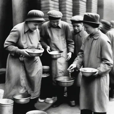 During the Great Depression in the 1930s, soup kitchens played a vital role in feeding the impoverished population, offering them a means of survival.