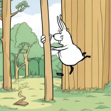 The main character in the cartoon used a hop pole as a secret hideout for their club meetings.