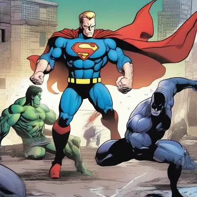 In this comic book series, the superhero battles against an evil villain who tries to dispossess innocent people of their homes.