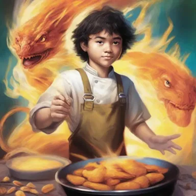 In the fantasy novel, the protagonist learns how to deep-fry magical creatures to gain their powers.