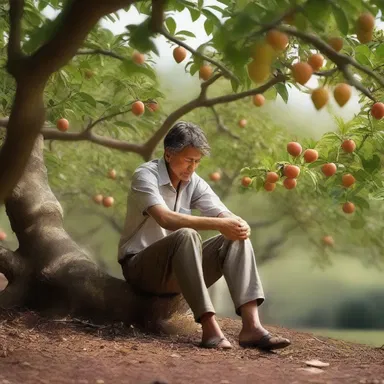 In the novel, the protagonist finds solace under the shade of the medlar tree, contemplating the complexities of life.