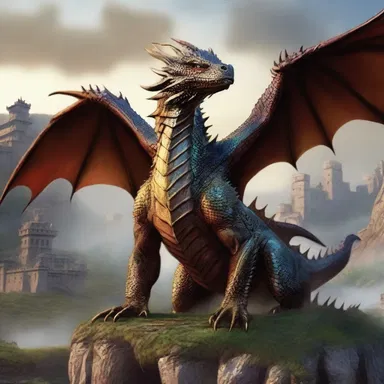 In the epic fantasy novel, the fearsome dragon's depredation devastated the villages, leaving a trail of destruction in its wake.