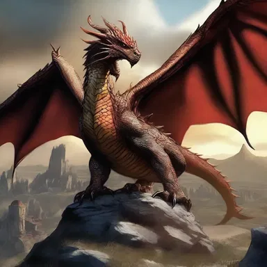 In the epic fantasy novel, the fearsome dragon's depredation devastated the villages, leaving a trail of destruction in its wake.
