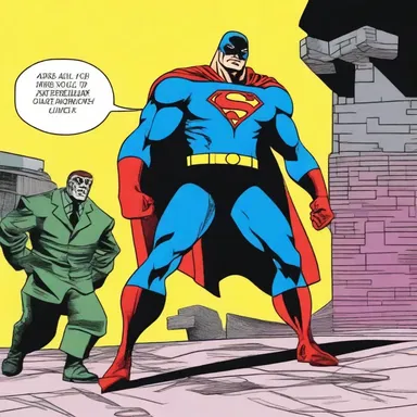 The superhero's mission was to prevent depredation on innocent civilians by the evil supervillain.