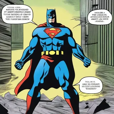 The superhero's mission was to prevent depredation on innocent civilians by the evil supervillain.