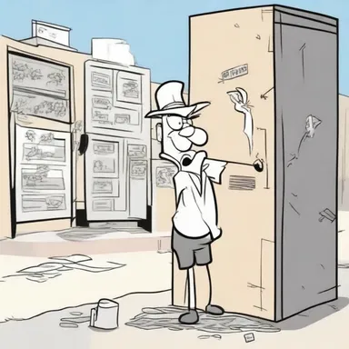 In the cartoon, the mischievous character caused depredation by vandalizing public property.
