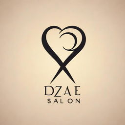 Create a captivating logo for 'Zafar Salon' suitable for a poster. Include elements related to hairdressing like scissors or a comb in a refined and trendy style.