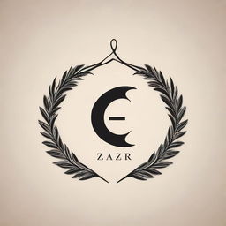 Create a captivating logo for 'Zafar Salon' suitable for a poster. Include elements related to hairdressing like scissors or a comb in a refined and trendy style.