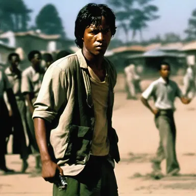 In the movie, the protagonist's aversion to violence leads him to choose a peaceful resolution.