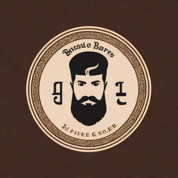 Design a unique logo for 'Zafar Barber' using Arabic script, with an amalgamation of traditional barbershop elements and Arabic aesthetics. Opt for a harmonious blend of color and style.