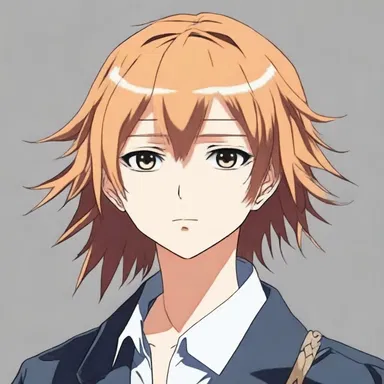 The anime character's hair was laciniate, with fringed bangs that framed their face beautifully.
