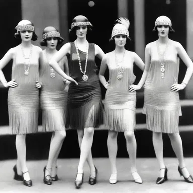 During the 1920s, flapper dresses with fringed hemlines became a popular fashion trend.