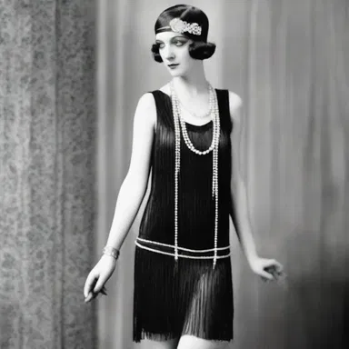 During the 1920s, flapper dresses with fringed hemlines became a popular fashion trend.