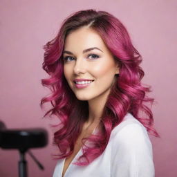 Create an attractive image advertising a deal for a salon. The image should include a discount percentage, salon services offered, and utilize bright, welcoming colors to draw attention.