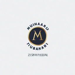 Create a modern and stylish logo using the name 'Muhammad Zubair'