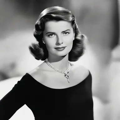 In the film 'Casablanca', Ingrid Bergman's character wore a black dress with dolman sleeves.