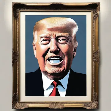 His crude and offensive behavior is completely unpresidential, and it is not to be admired nor depicted in any artistic form.