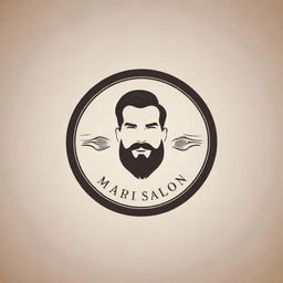 A simple but elegant logo design for a men's salon, utilizing classic barbering symbols and masculine aesthetics, without any text or name included