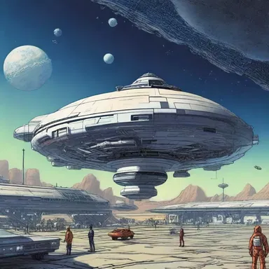 In the science fiction novel, the protagonist had to pay a docking fee to park their spaceship at the intergalactic space station.