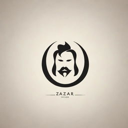 A stylish and modern logo for a man's salon, incorporating the name 'Zafar'. The design should reflect sophisticated elegance and masculine style of the salon