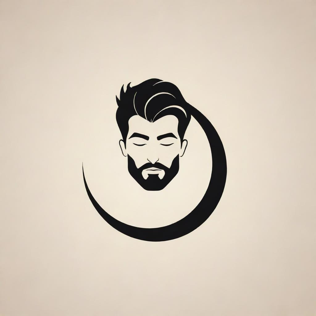 A stylish and modern logo for a man's salon, incorporating the name 'Zafar'. The design should reflect sophisticated elegance and masculine style of the salon