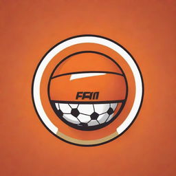 Design a logo for Langar F11 that reflects a sporty and dynamic vibe. Incorporate elements related to football, with 'F11' prominently displayed. The colour scheme should feature vibrant and warm shades of orange.