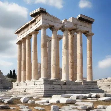 In Greek mythology, the temple of Apollo at Didyma was peripteral, with columns surrounding it on all sides.