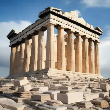 The Parthenon, an iconic temple in Athens dedicated to the goddess Athena, is a remarkable example of a peripteral structure in religious architecture.