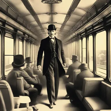 In the novel, the conductor on the train was a strict and no-nonsense character who made sure all passengers paid their fares.