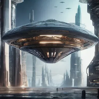 In the science fiction novel, a futuristic spaceship is powered by a mysterious conductor that can harness unlimited energy.