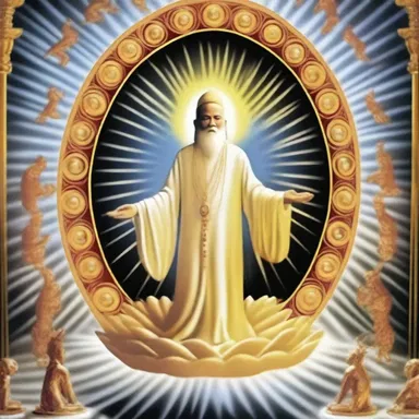 According to the religious text, the conductor of divine energy flows through all living beings.