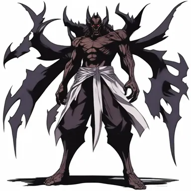 In the popular anime series, the demon character is often depicted with a cloven foot.