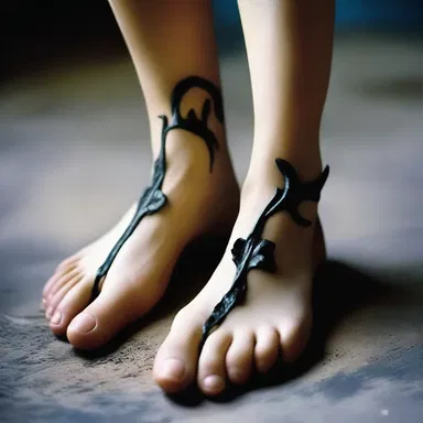 The image of a cloven foot may be used in romantic poetry to symbolize the clash between earthly desires and divine love.