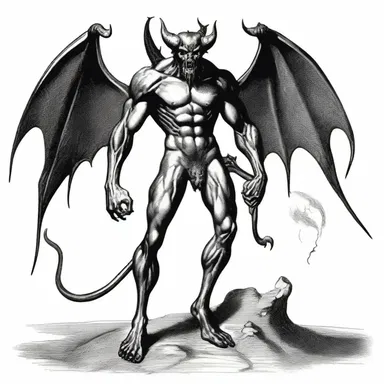 According to Christian folklore, the devil is believed to have a cloven foot, representing his wickedness and disobedience to God.