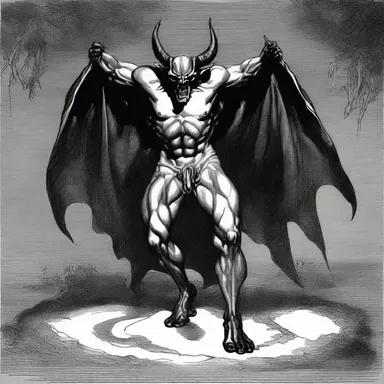 According to Christian folklore, the devil is believed to have a cloven foot, representing his wickedness and disobedience to God.