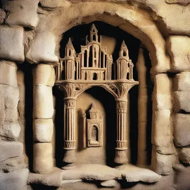 During the Middle Ages, castles often had niches in their walls to display religious artifacts.