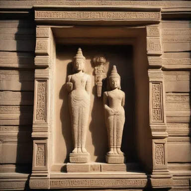 The ancient temple had a special niche carved into the wall for the statue of the goddess.