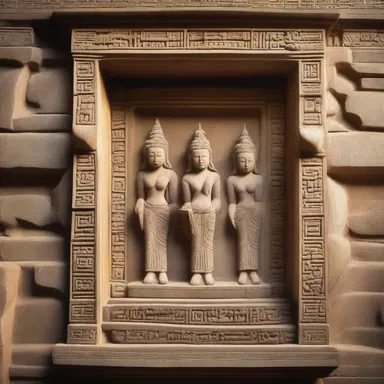 The ancient temple had a special niche carved into the wall for the statue of the goddess.