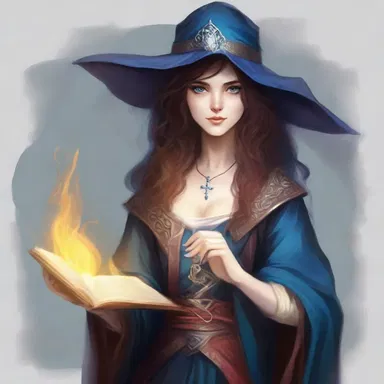 In the realm of fantasy, she found her niche as a skilled sorceress.