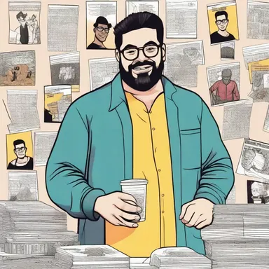 With his unique art style and witty storytelling, he has found his niche in the world of comics.